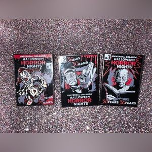 HHN 30 year anniversary pin set 1-3